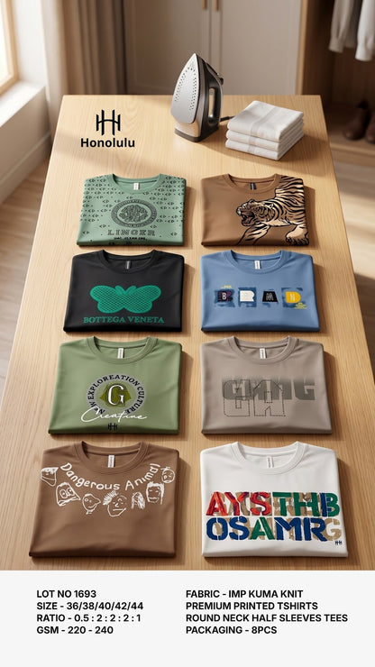 Lot No 1693 Honolulu Imported Mens Tshirts Exporter India