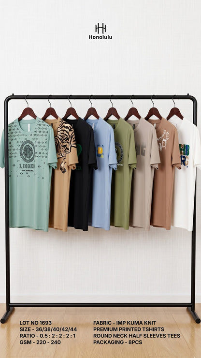 Lot No 1693 Honolulu Imported Mens Tshirts Exporter India