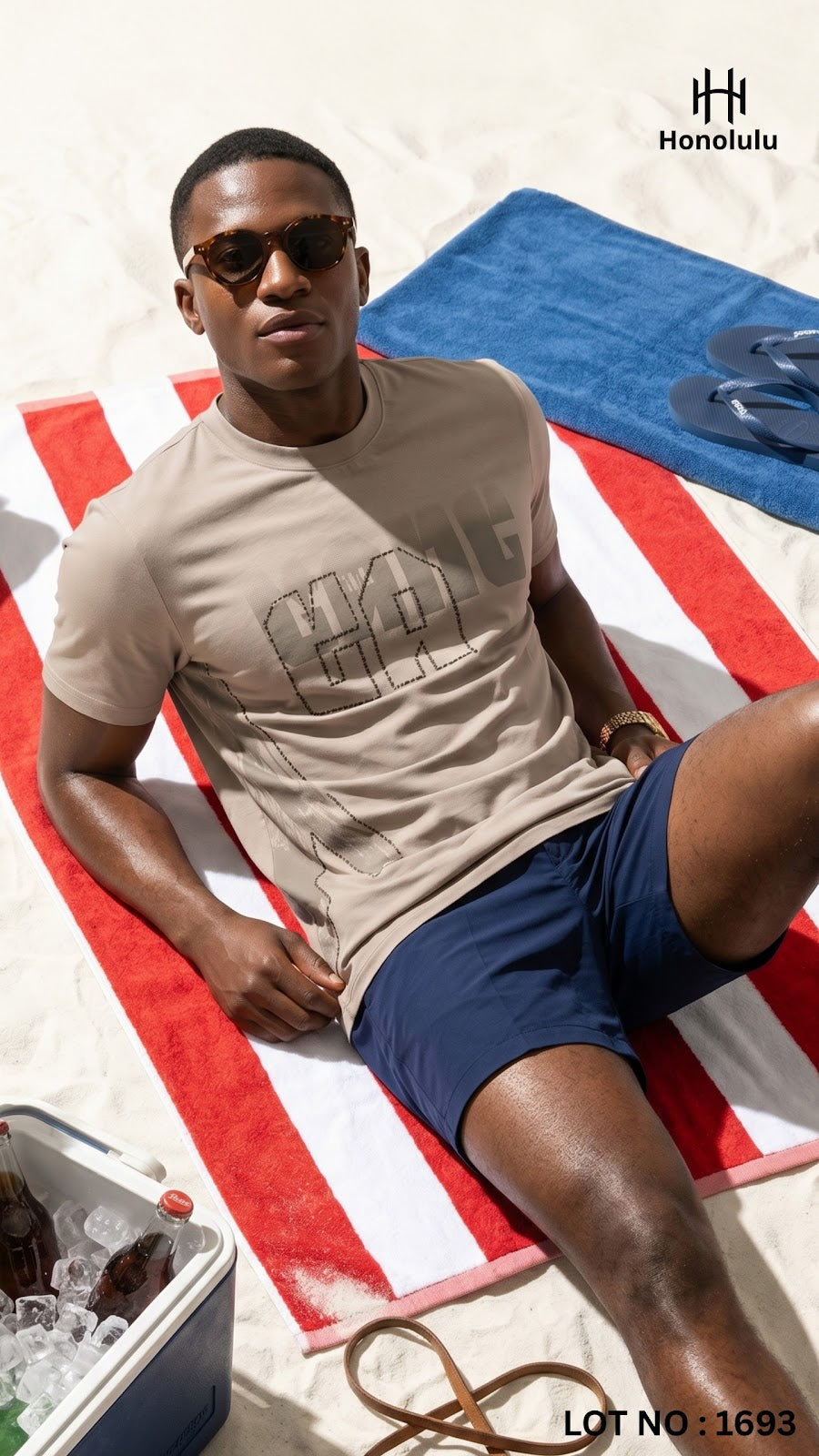 Lot No 1693 Honolulu Imported Mens Tshirts Exporter India