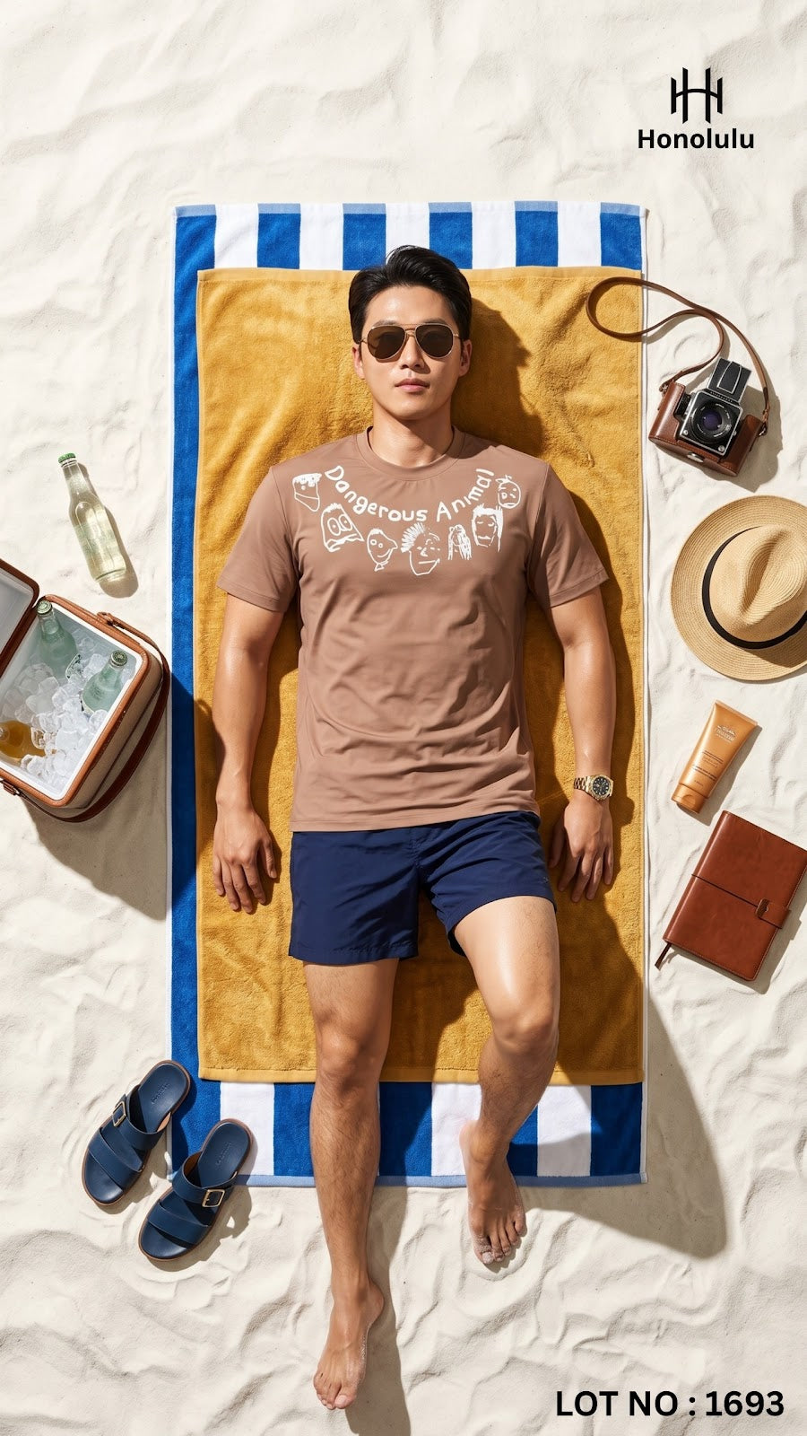 Lot No 1693 Honolulu Imported Mens Tshirts Exporter India