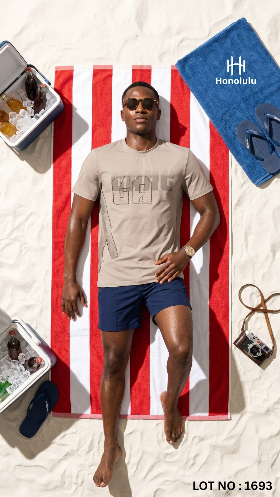 Lot No 1693 Honolulu Imported Mens Tshirts Exporter India