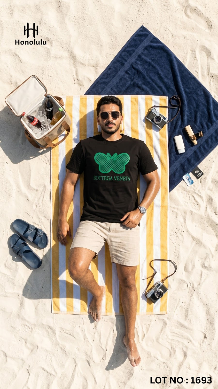 Lot No 1693 Honolulu Imported Mens Tshirts Exporter India