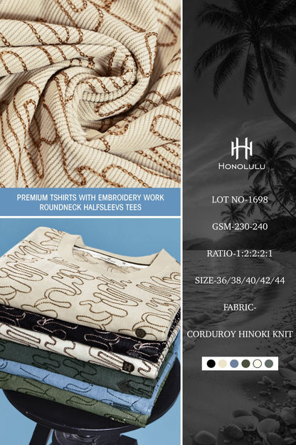 Lot No 1698 Honolulu Knit Mens Tshirts Wholesale Rate