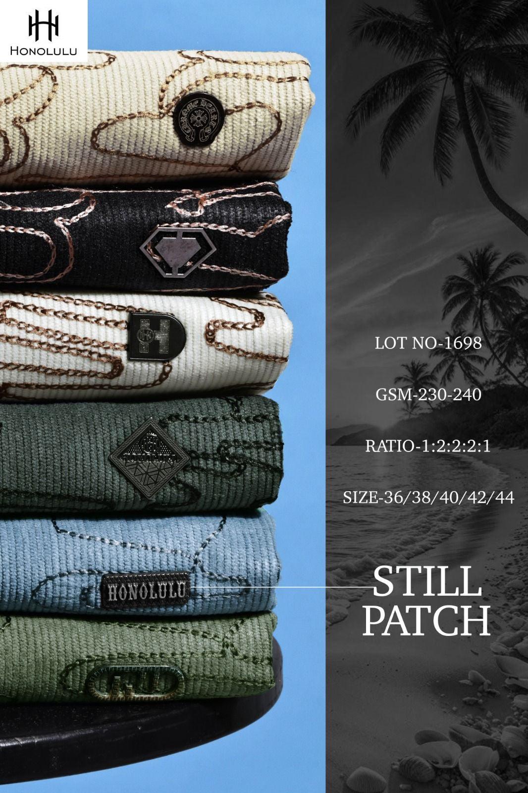 Lot No 1698 Honolulu Knit Mens Tshirts Wholesale Rate