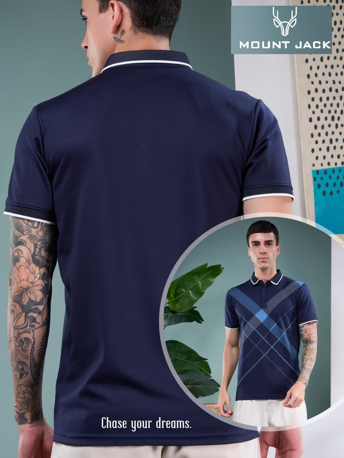 Lot No 180-187 Mount Jack Dobby Mens Tshirts Wholesaler Gujarat