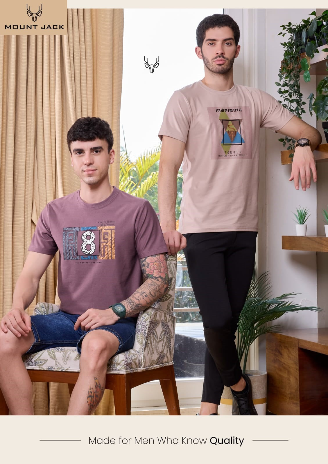 Lot No 2071-2078 Mount Jack Knit Lycra Mens Tshirts Supplier India