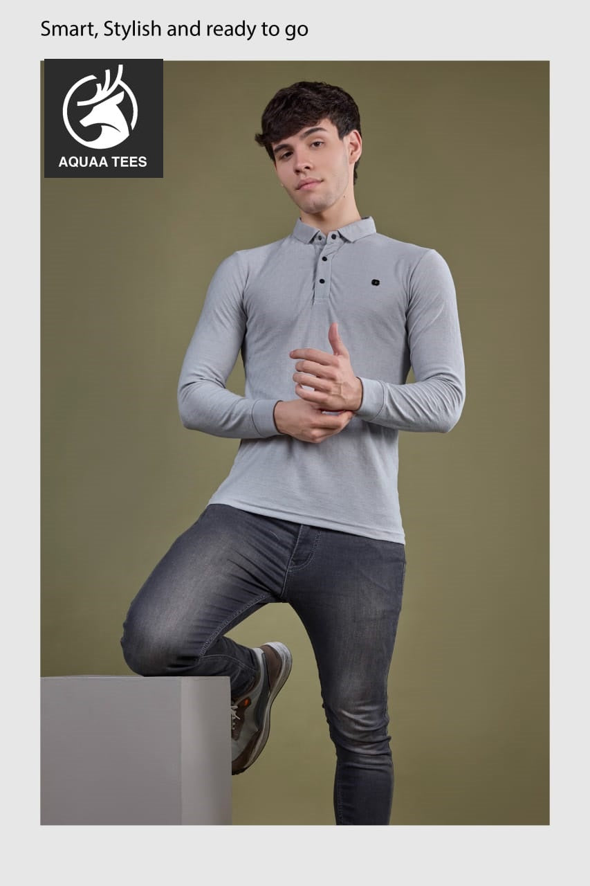 Lot No 215 Aquaa Tees Cotton Jacquard Mens Tshirts Manufacturer