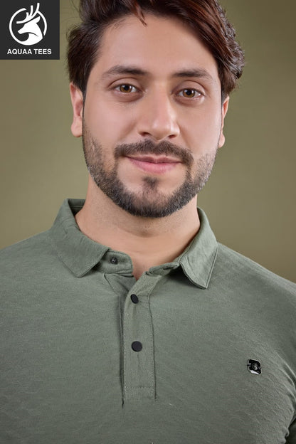 Lot No 215 Aquaa Tees Cotton Jacquard Mens Tshirts Manufacturer