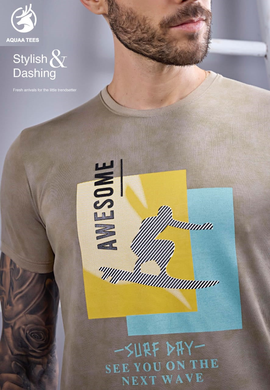 Lot No 221 Aquaa Tees Interlock Mens Tshirts Wholesaler Ahmedabad