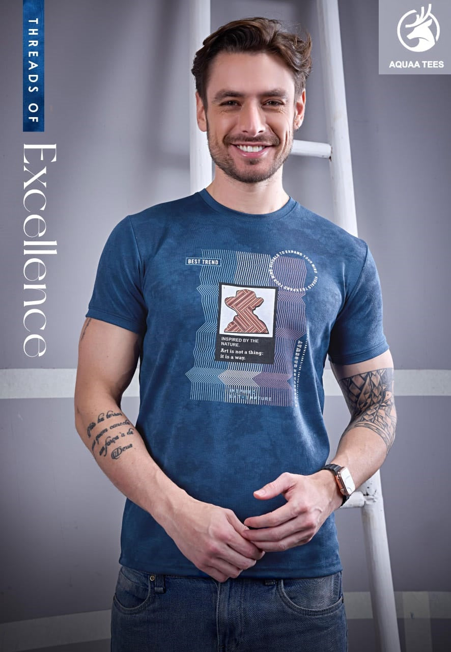 Lot No 221 Aquaa Tees Interlock Mens Tshirts Wholesaler Ahmedabad