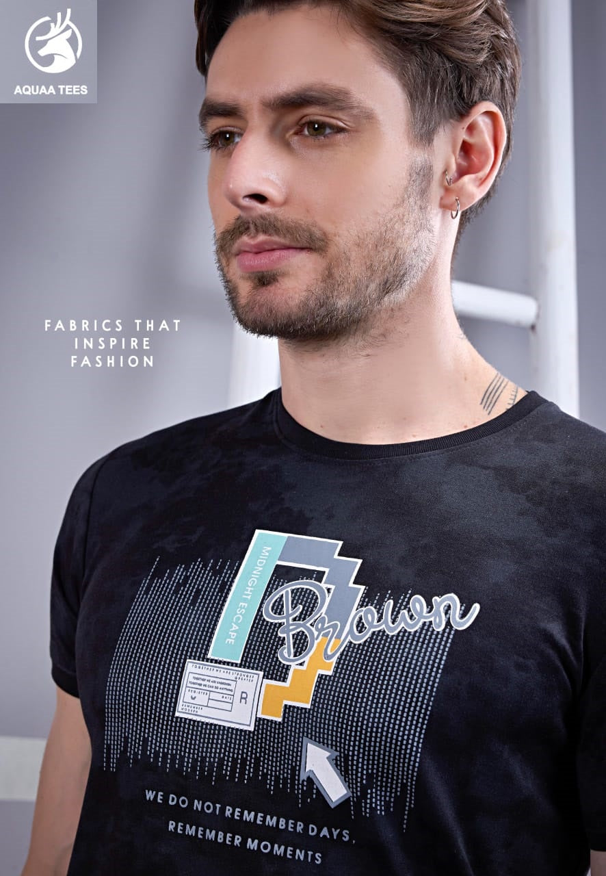 Lot No 221 Aquaa Tees Interlock Mens Tshirts Wholesaler Ahmedabad