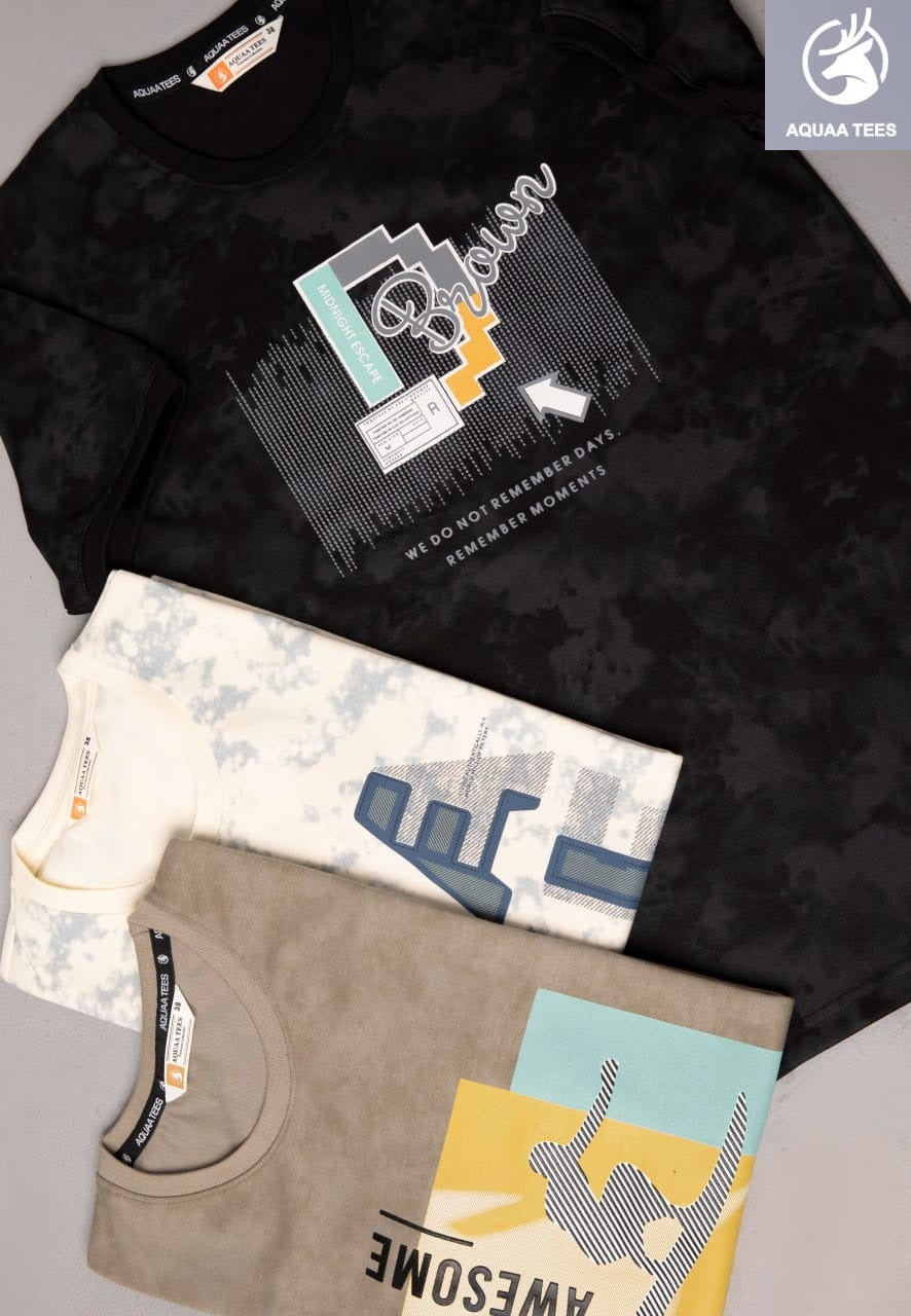 Lot No 221 Aquaa Tees Interlock Mens Tshirts Wholesaler Ahmedabad
