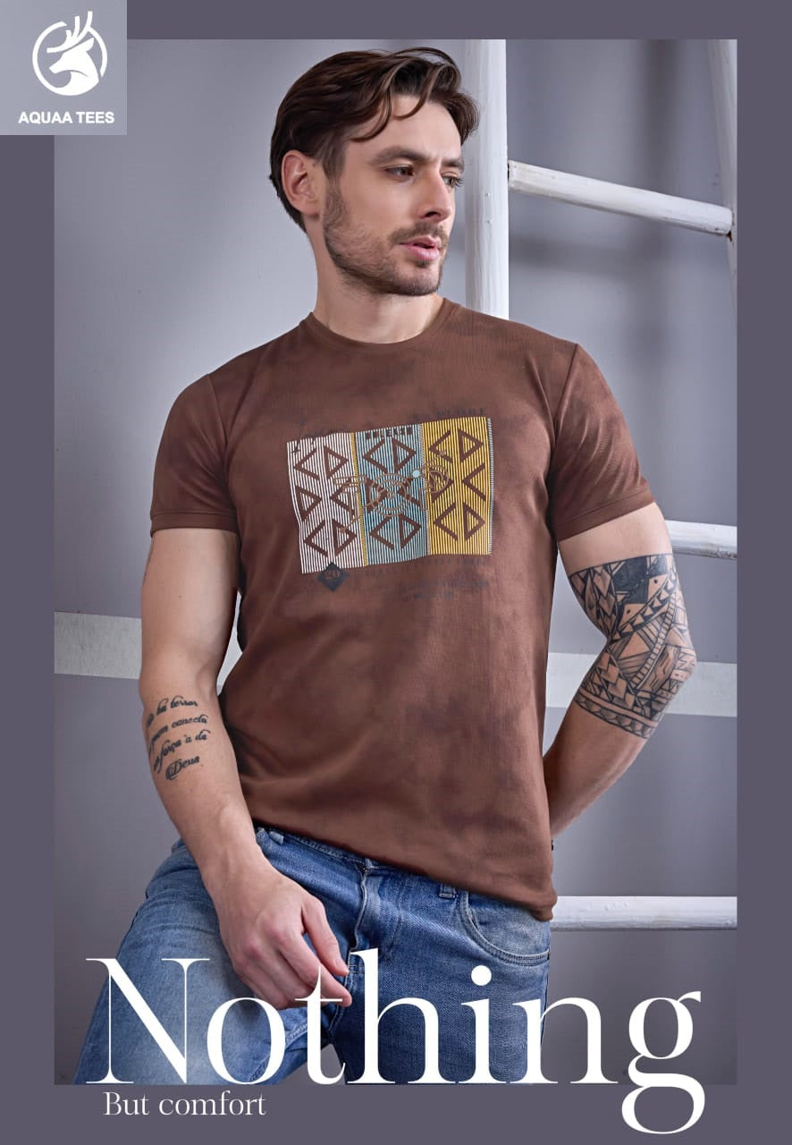 Lot No 221 Aquaa Tees Interlock Mens Tshirts Wholesaler Ahmedabad