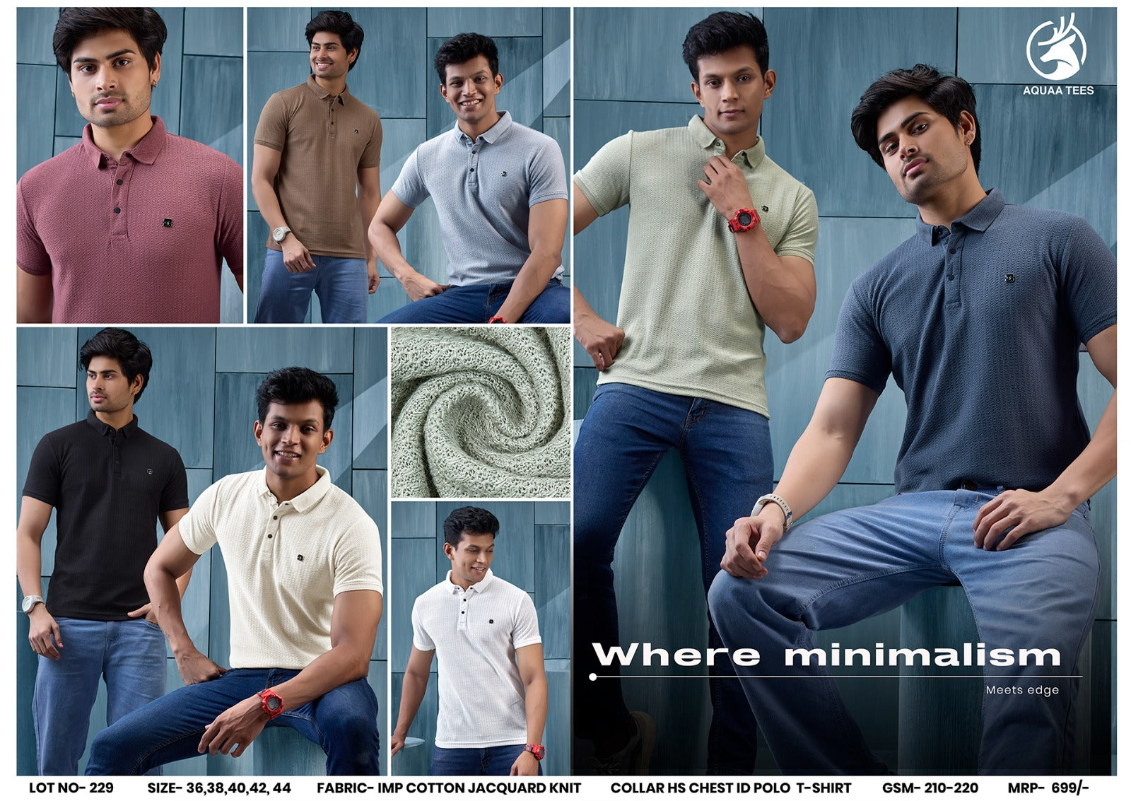 Lot No 229 Aquaa Tees Imported Mens Tshirts Supplier