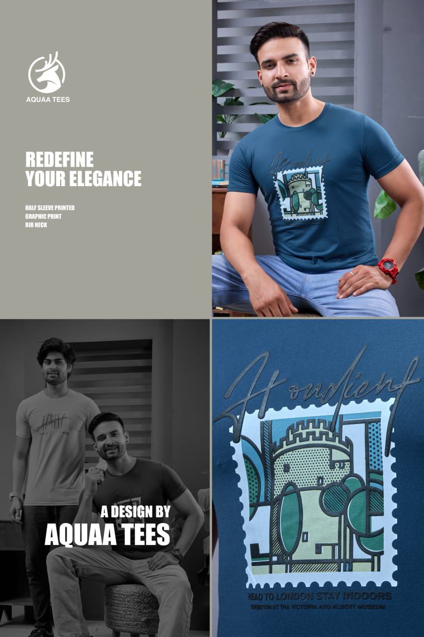 Lot No 235 Aquaa Tees Imported Mens Tshirts Wholesaler India