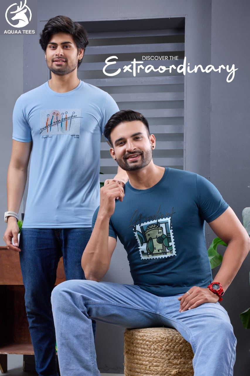 Lot No 235 Aquaa Tees Imported Mens Tshirts Wholesaler India