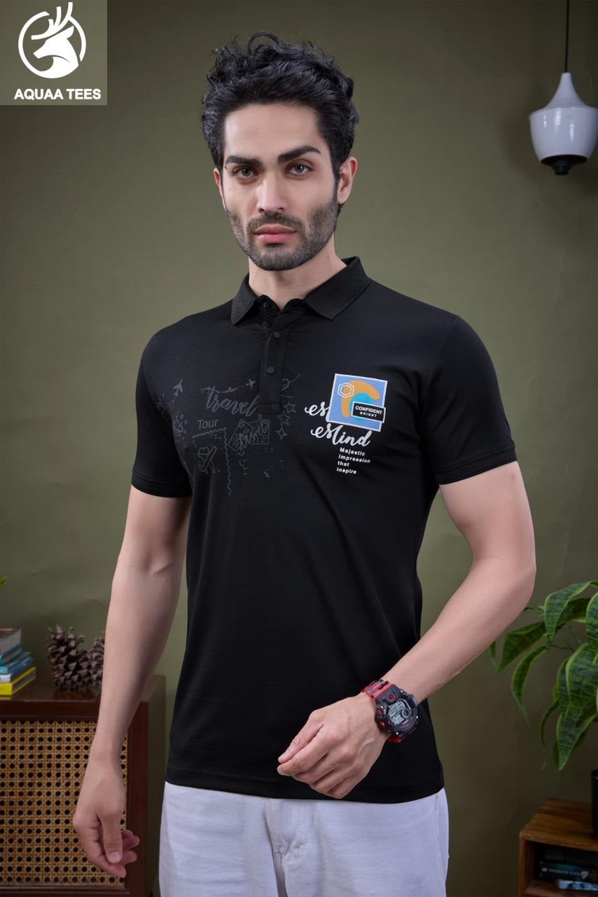 Lot No 247 Aquaa Tees Tencil Lycra Mens Tshirts Wholesaler Ahmedabad