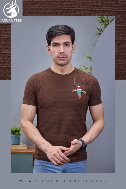 Lot No 249 Aquaa Tees Cotton Knit Mens Tshirts Manufacturer India