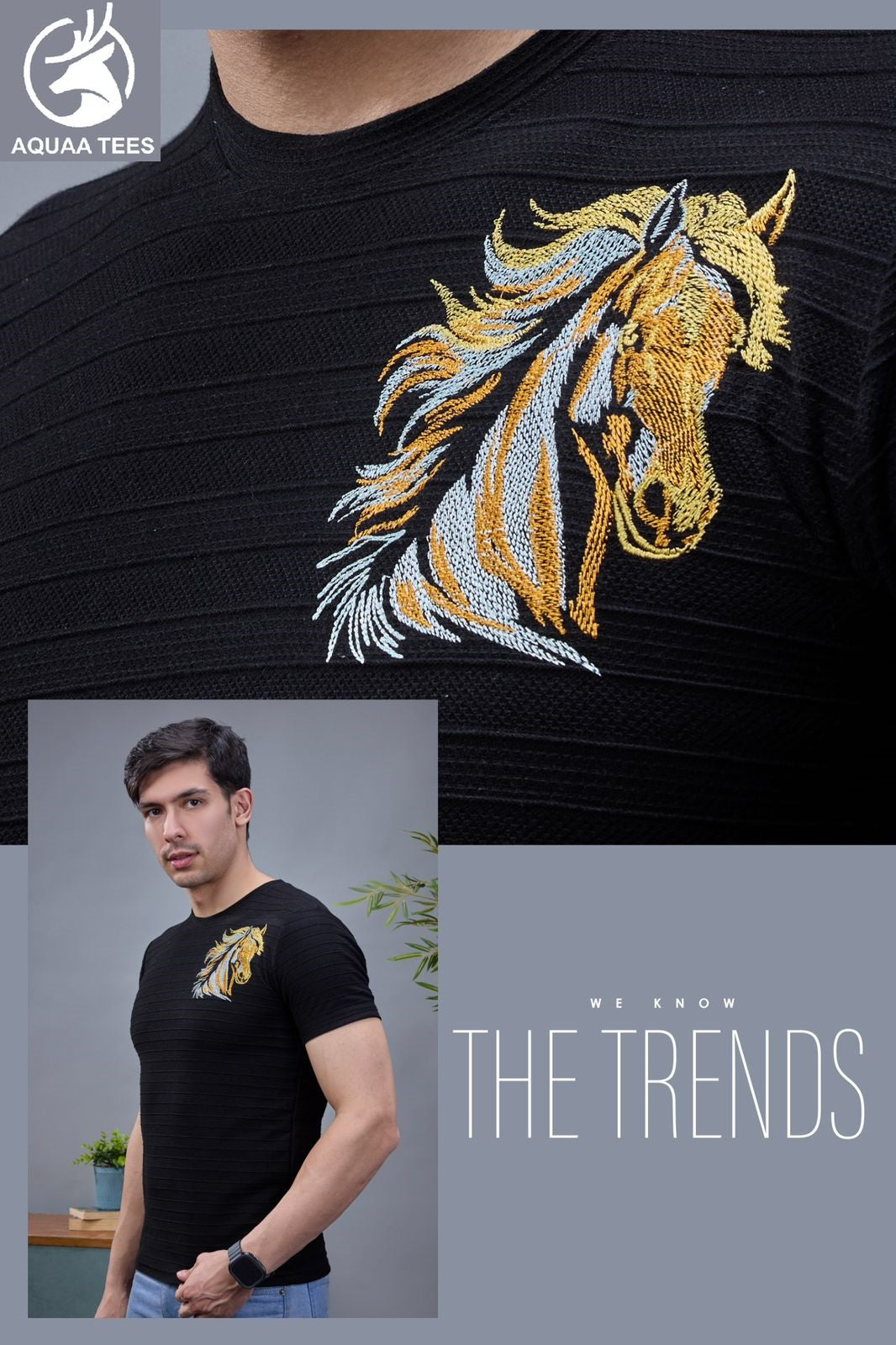 Lot No 249 Aquaa Tees Cotton Knit Mens Tshirts Manufacturer India