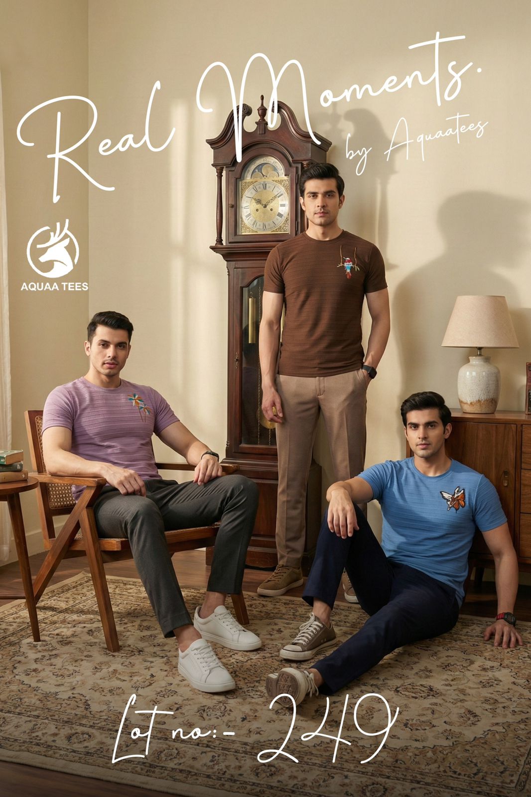 Lot No 249 Aquaa Tees Cotton Knit Mens Tshirts Manufacturer India