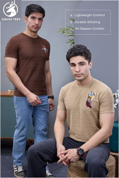 Lot No 249 Aquaa Tees Cotton Knit Mens Tshirts Manufacturer India