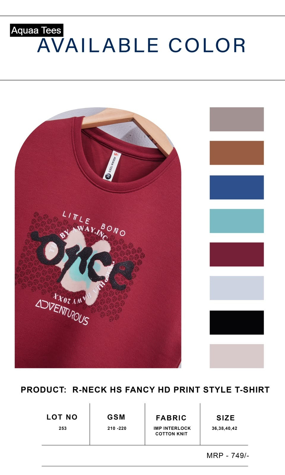Lot No 253 Sugar Aquaa Tees Imported Mens Tshirts Wholesale Price