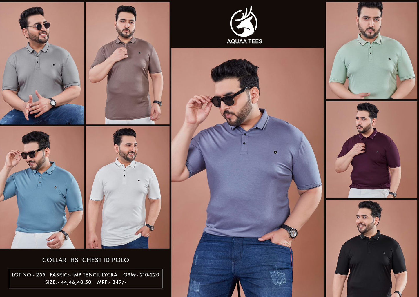 Lot No 255 Aquaa Tees Imported Mens Tshirts Wholesale Rate
