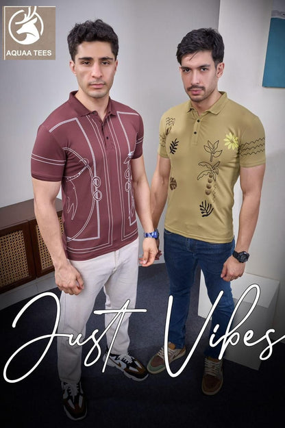 Lot No 260 Aquaa Tees Tencil Lycra Mens Tshirts Exporter Gujarat