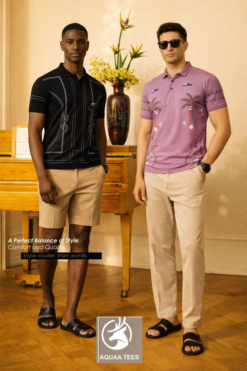 Lot No 260 Aquaa Tees Tencil Lycra Mens Tshirts Exporter Gujarat