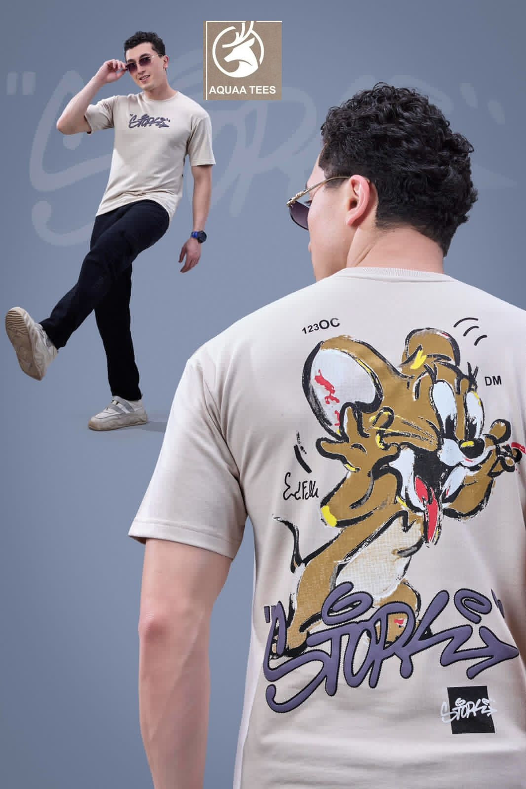 Lot No 262 Aquaa Tees Cotton Looper Mens Tshirts Wholesaler Gujarat