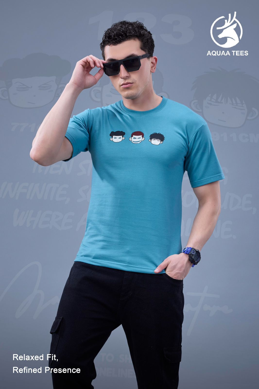 Lot No 262 Aquaa Tees Cotton Looper Mens Tshirts Wholesaler Gujarat