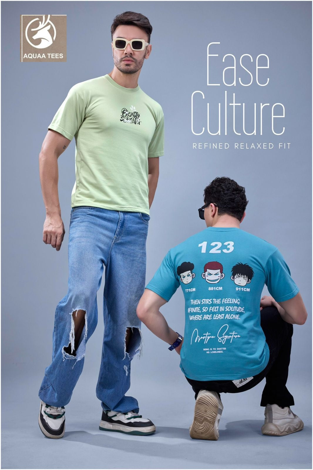 Lot No 262 Aquaa Tees Cotton Looper Mens Tshirts Wholesaler Gujarat