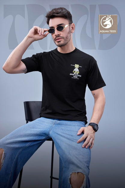 Lot No 262 Aquaa Tees Cotton Looper Mens Tshirts Wholesaler Gujarat