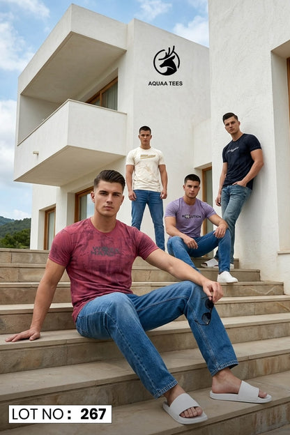 Lot No 267 Aquaa Tees Imported Mens Tshirts Exporter Ahmedabad