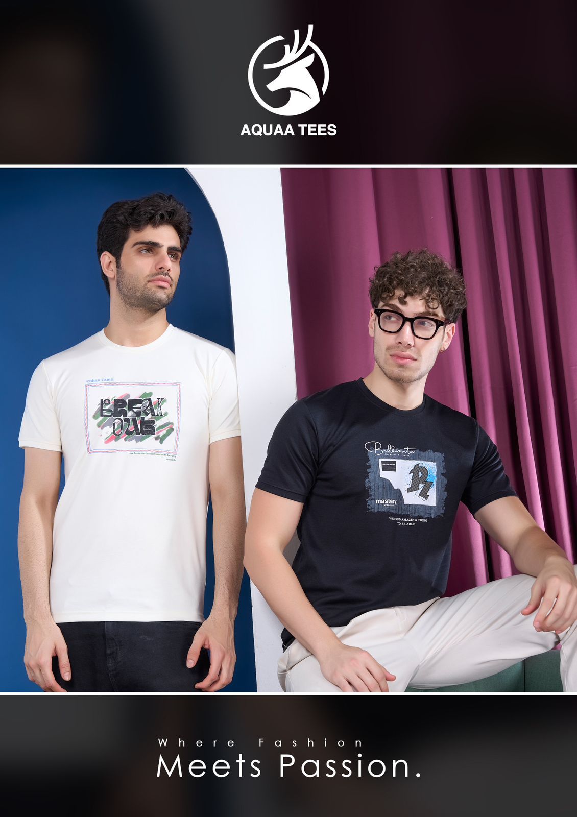 Lot No 269 Aquaa Tees Canvas Interlock Mens Tshirts Exporter
