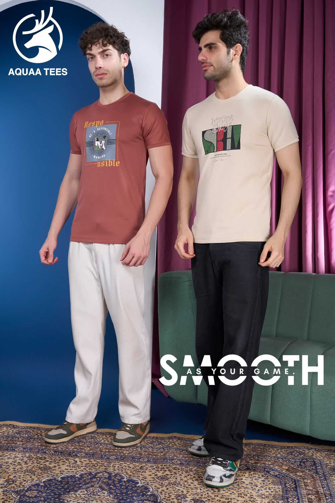 Lot No 269 Aquaa Tees Canvas Interlock Mens Tshirts Exporter