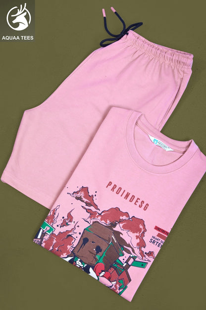 Lot No 272 Aquaa Tees Cotton Looper Mens Co Ord Set Exporter Gujarat