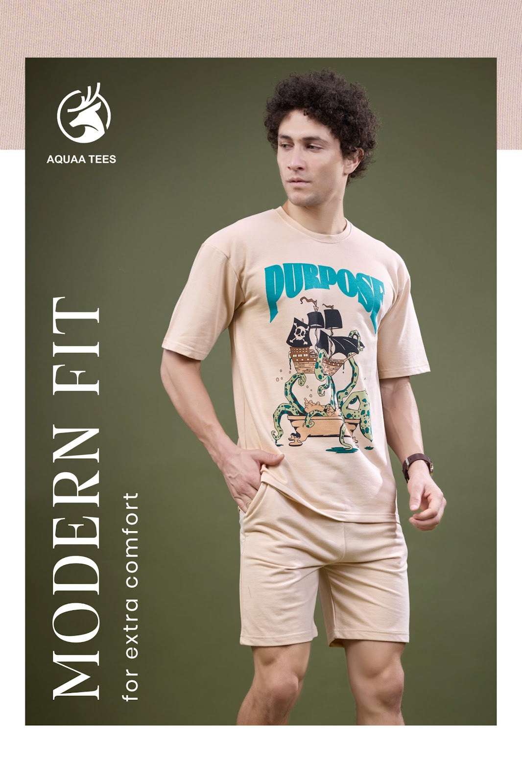 Lot No 272 Aquaa Tees Cotton Looper Mens Co Ord Set Exporter Gujarat