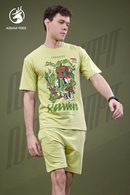 Lot No 272 Aquaa Tees Cotton Looper Mens Co Ord Set Exporter Gujarat