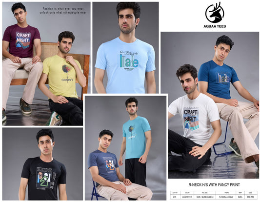 Lot No 275 4 Way Aquaa Tees Imported Mens Tshirts Wholesale