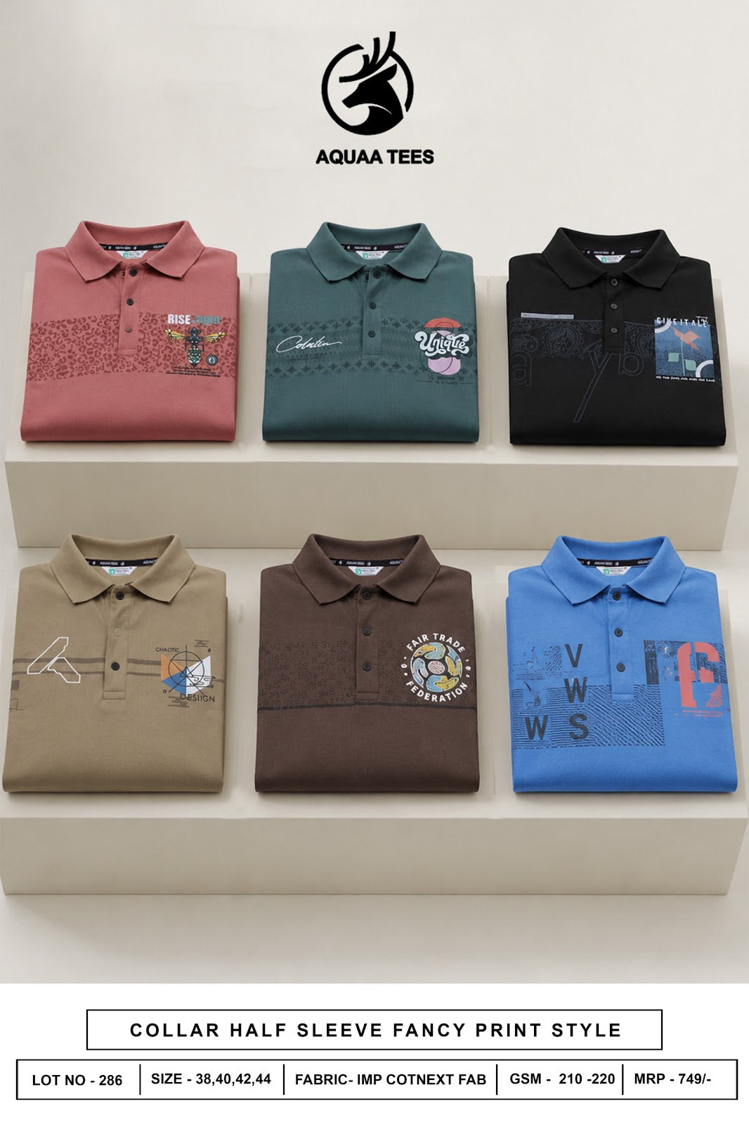 Lot No 286 Hd Print Aquaa Tees Imported Mens Tshirts Wholesale