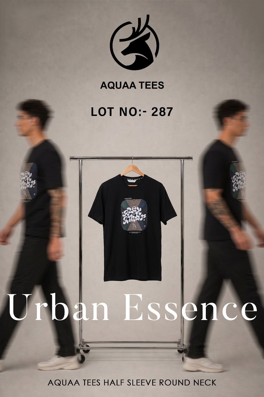 Lot No 287 Imported Aquaa Tees Tencil Lycra Mens Tshirts Wholesale Price
