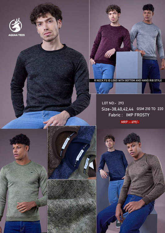 Lot No 293 Full Sleeves Aquaa Tees Imported Mens Tshirts Manufacturer India
