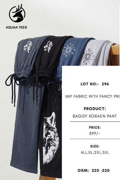Lot No 296 Korean Baggy Aquaa Tees Imported Mens Track Pants Supplier Ahmedabad