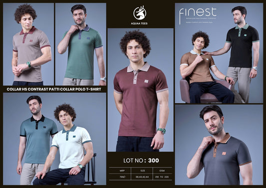 Lot No 300-303 Aquaa Tees Interlock Mens Tshirts Exporter Ahmedabad