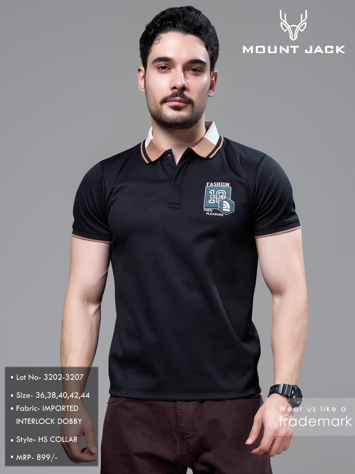 Lot No 3202-3207 Plain Mount Jack Imported Mens Tshirts Supplier Gujarat