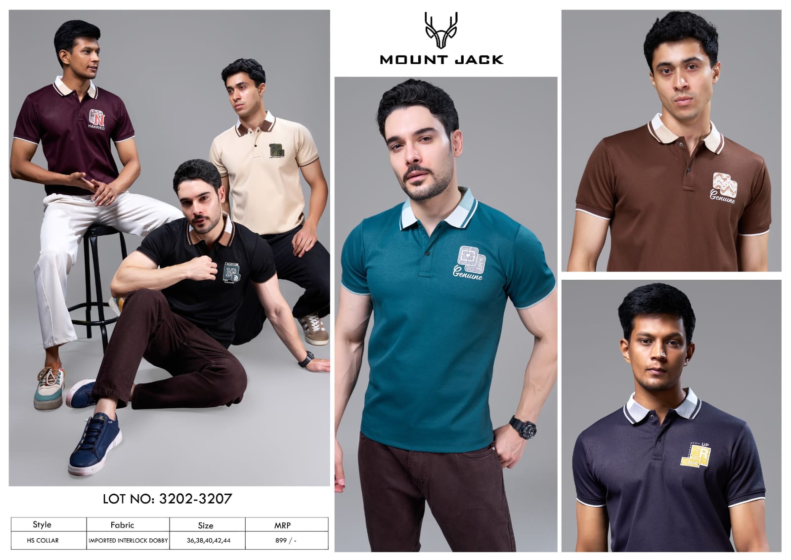 Lot No 3202-3207 Plain Mount Jack Imported Mens Tshirts Supplier Gujarat