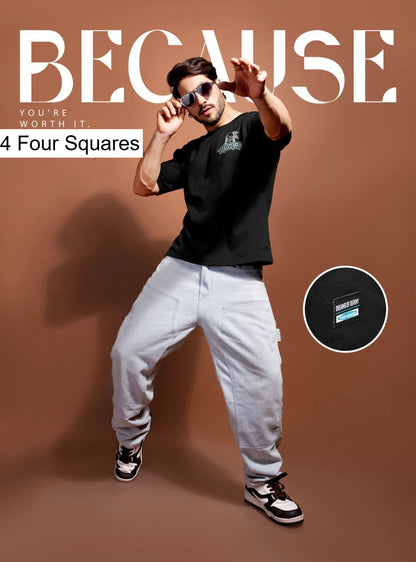 Lot No 352 4 Four Squares Lycra Mens Tshirts Exporter