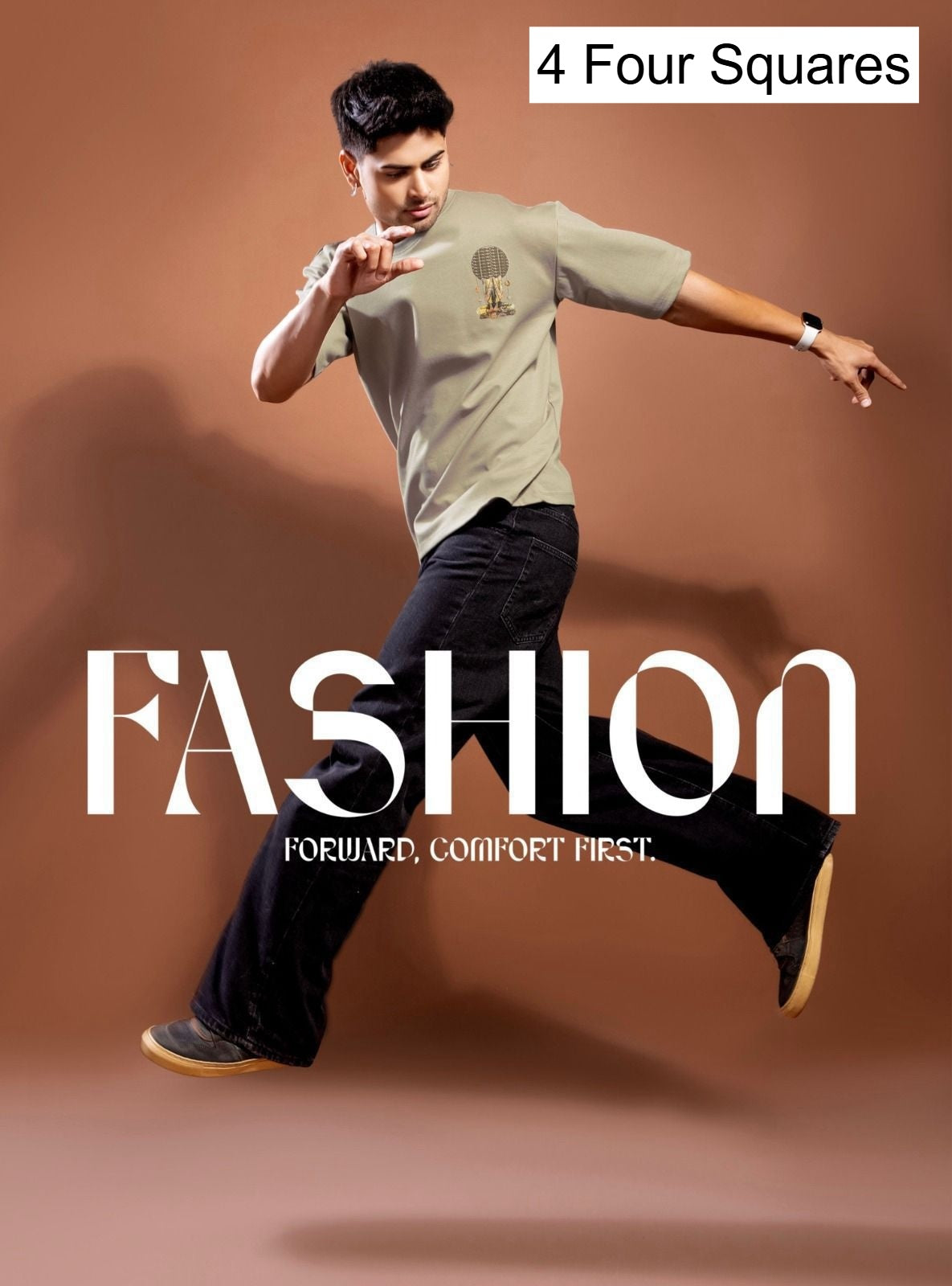 Lot No 352 4 Four Squares Lycra Mens Tshirts Exporter