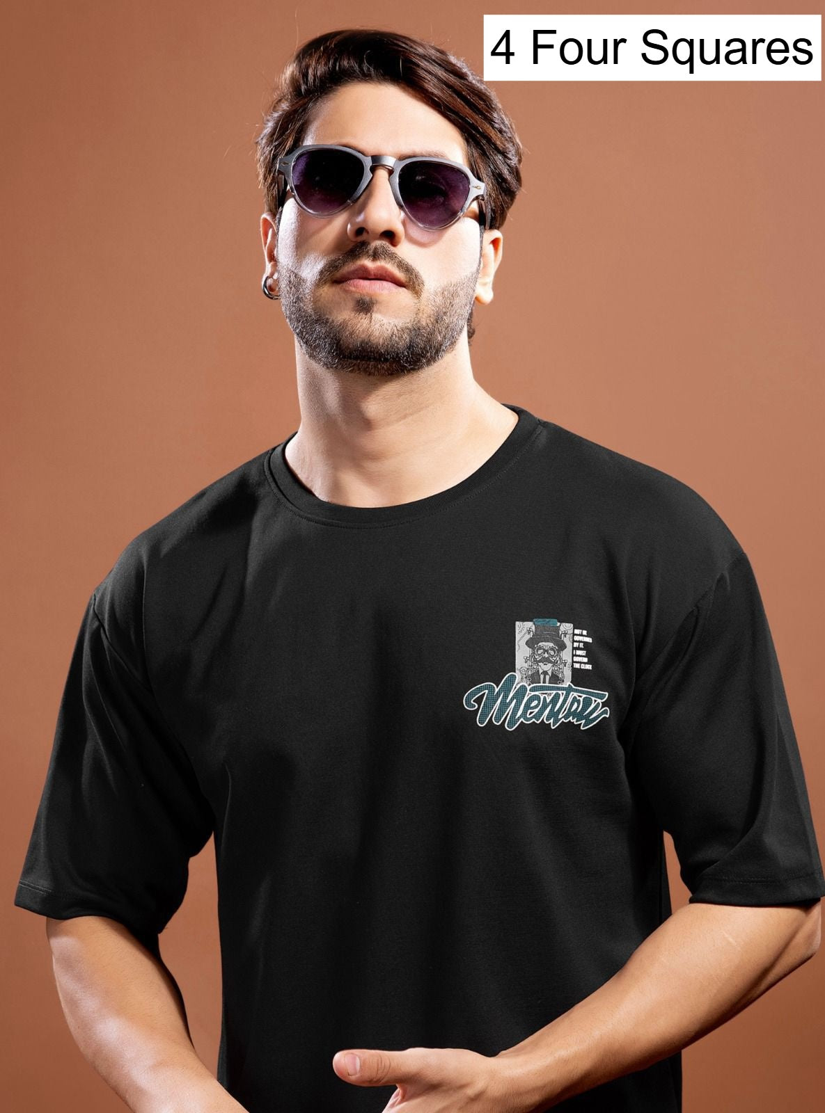 Lot No 352 4 Four Squares Lycra Mens Tshirts Exporter